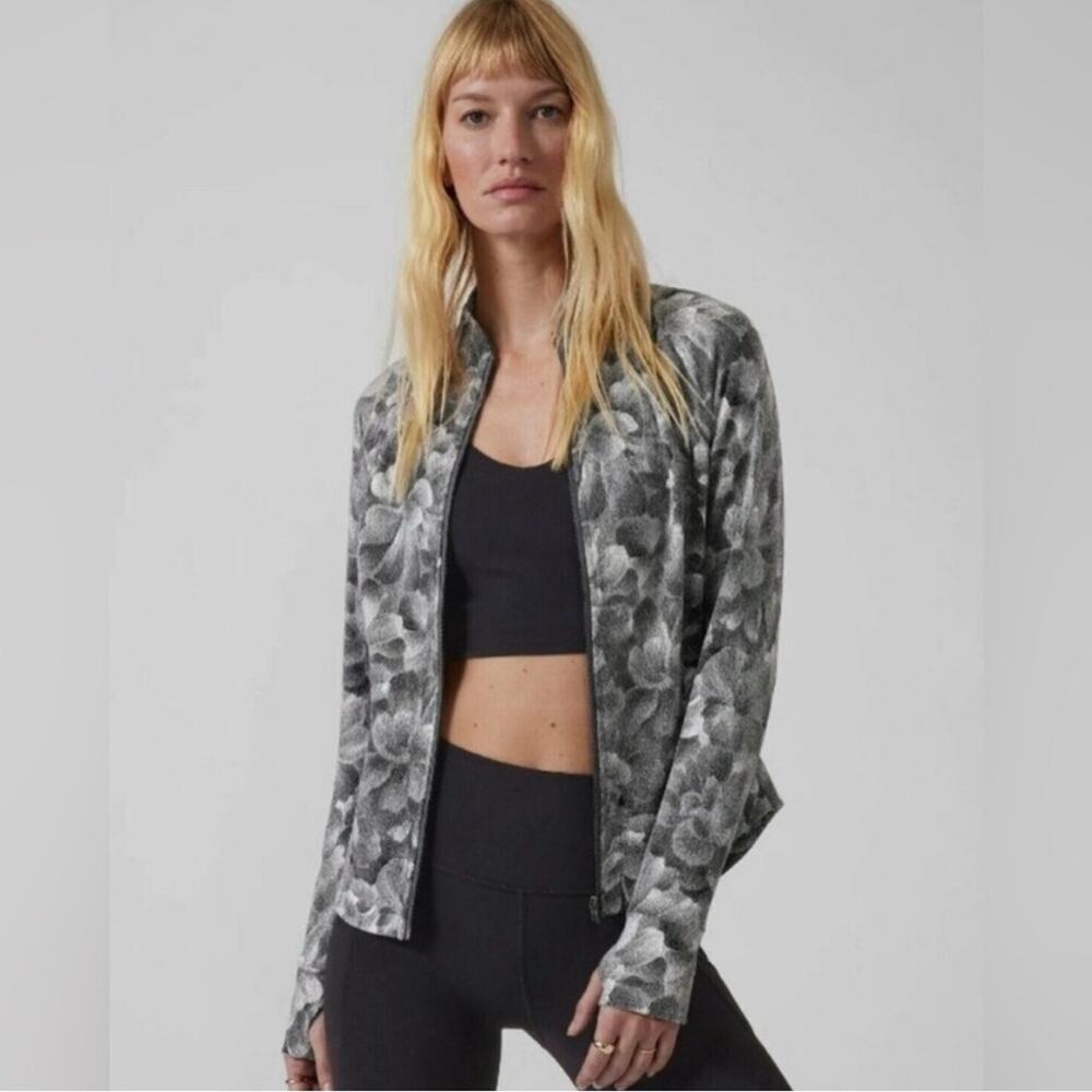 Athleta Salutation Floral Textured Jacket Women’s Small